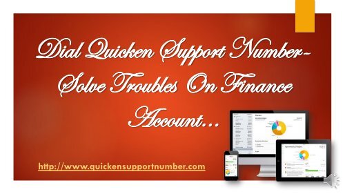 Dial Quicken Support Number- Solve Troubles On Finance