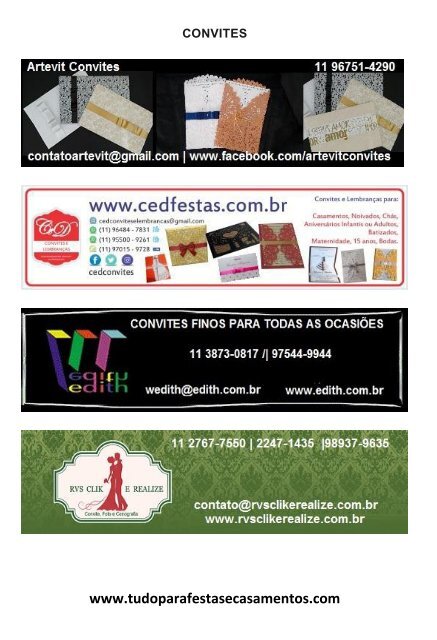 Ebook Festas & Casamento Fevereiro/2018