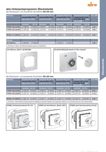 alre Produktkatalog 2018