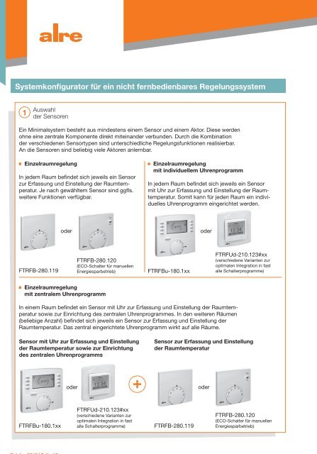 alre Produktkatalog 2018