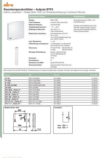 alre Produktkatalog 2018