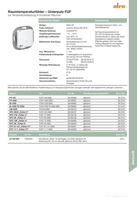 alre Produktkatalog 2018