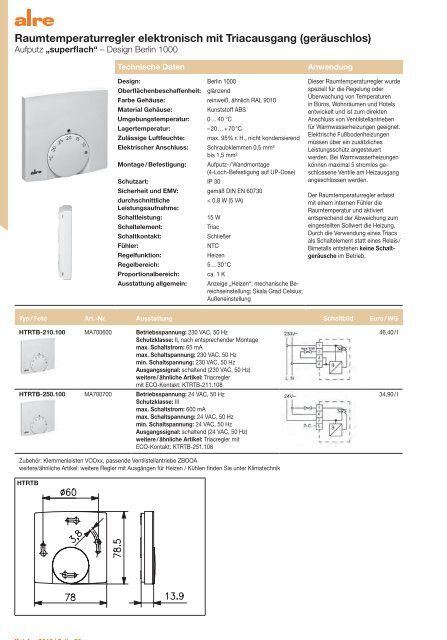 alre Produktkatalog 2018