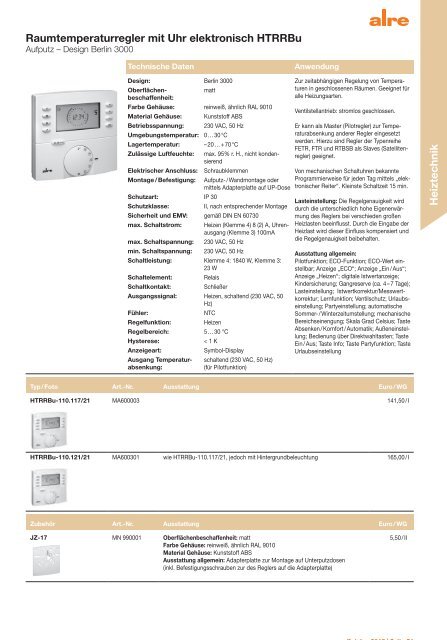 alre Produktkatalog 2018