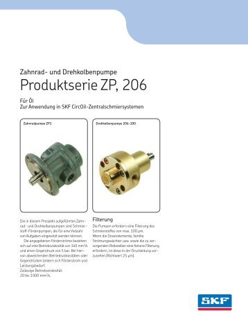 Zahnrad-Drehkolbenpumpe ZP206 - 1-1200-DE