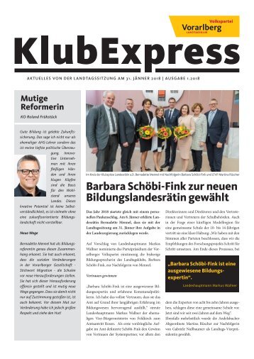 Klubexpress Jänner 2018
