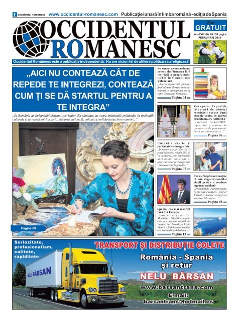 Occidentul romanesc nr 84 februarie  2018
