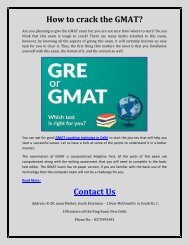 How to crack the GMAT