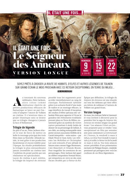 Gaumont Pathé! Le mag - Février 2018