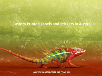Custom Printed Labels and Stickers in Australia - Chameleon Print Group