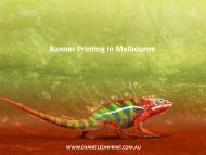 Banner Printing in Melbourne - Chameleon Print Group 