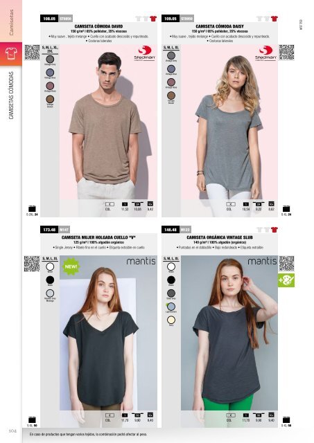 Catalogo de ropa 2018