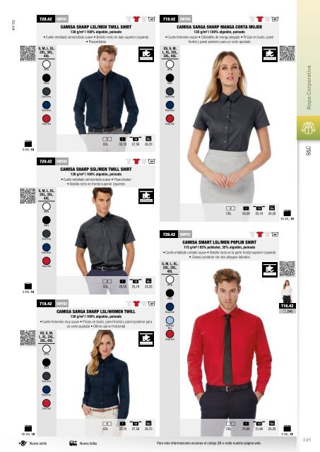 Catalogo de ropa 2018