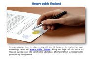 Notary public Thailand