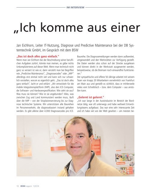 BSWmagazin 01/2018