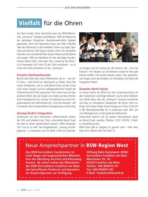 BSWmagazin 01/2018