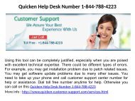 Quicken Customer Care Number 1 844 788 422