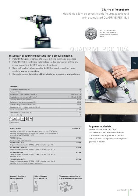 Catalog Festool 2018