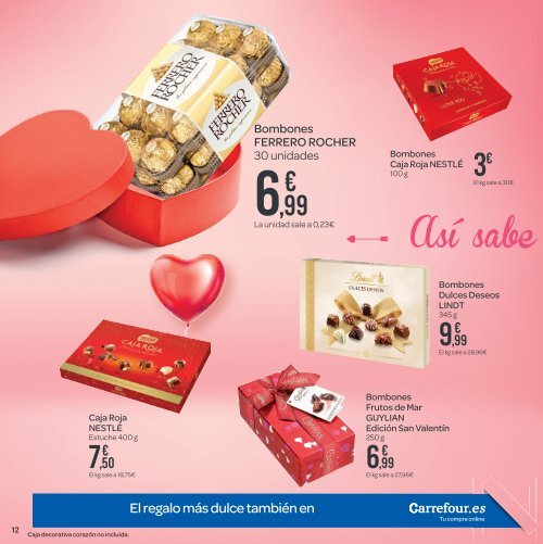 Carrefour especial san valentin del 2 al 14 de febrero