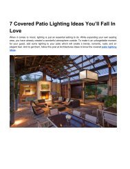 Covered Patio Lighting Ideas You’ll Fall In Love