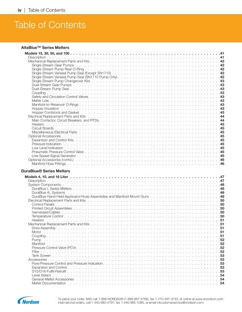 2018 Replacement Parts Catalog