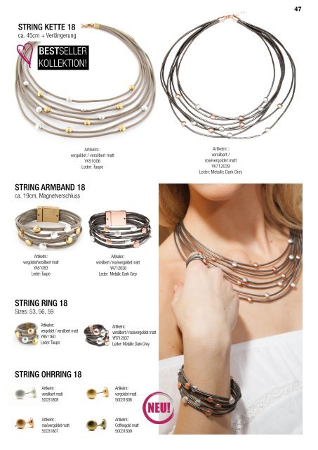 Sergio Engel jewellery Katalog Spring Summer 2018