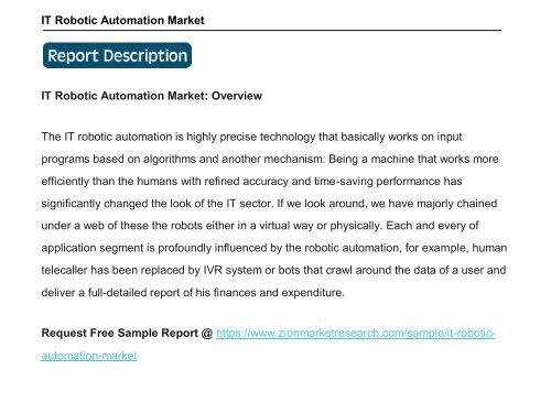 Global IT Robotic Automation Market, 2016–2024