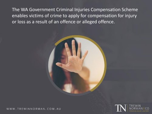 Criminal Injury Lawyer in Perth – How to Claim a Criminal Injury
