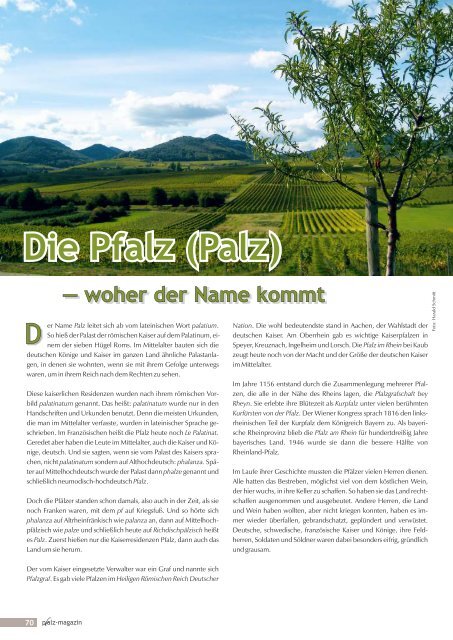 Pfalz-Magazin Frühjahr 2018