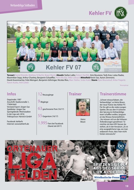 Kicker der Ortenau Sommer 2017/2018