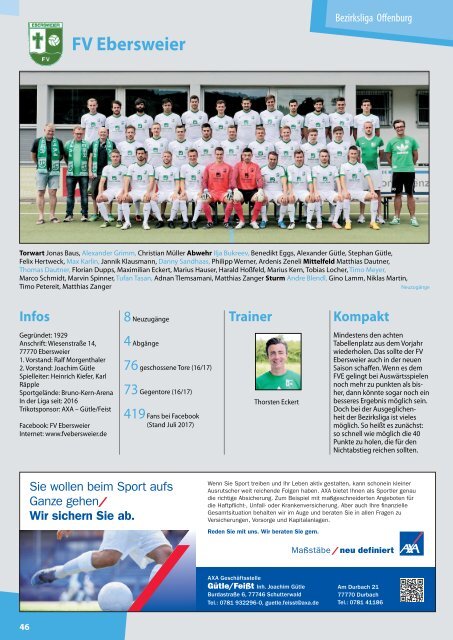 Kicker der Ortenau Sommer 2017/2018