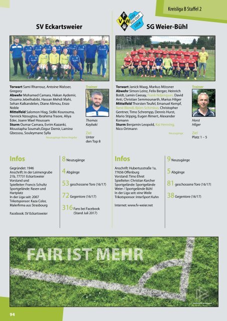 Kicker der Ortenau Sommer 2017/2018