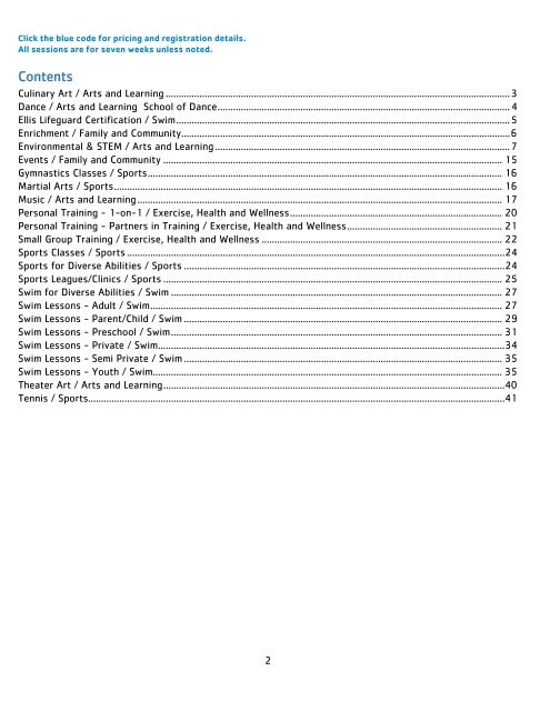 2018 UMLY Early Spring Program Guide