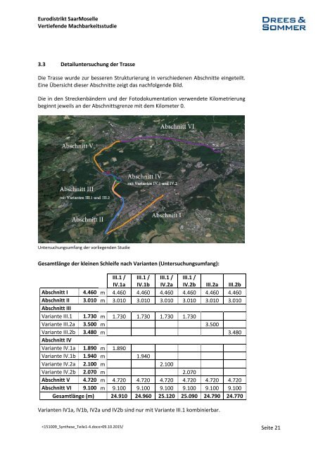 Gutachten Eurodistrikt Grenzü. Stadtbahnerweiterung d Synthese de  l&#039;étude Teile1-4