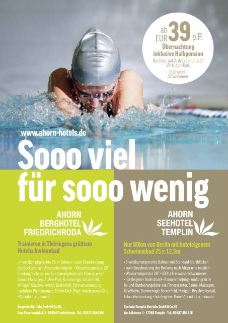 Der Schwimmtrainer Nr. 105