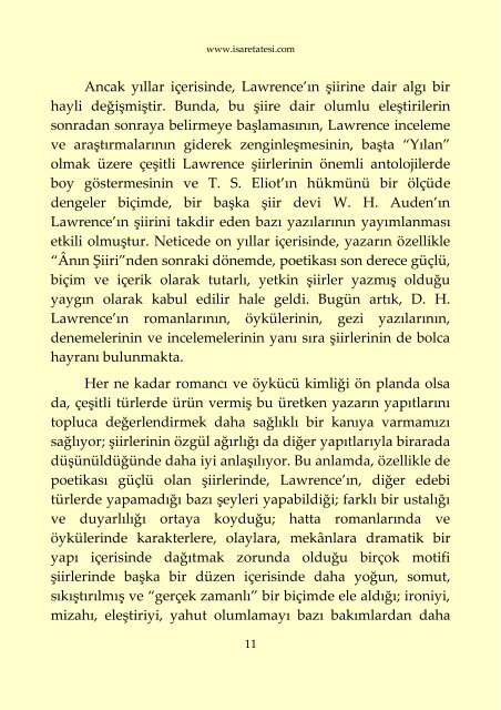 D. H. Lawrence - İnsanlar ve Öteki Yaratıklar