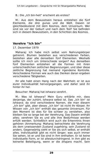 Nisargadatta Maharaj_Ich bin ungeboren