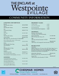 Westpointe Village Digital Brochure