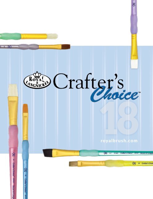 CLSTEN-21 - ROYAL SPARKLE HANDLE CLEAR CHOICE STENCIL BRUSH SET