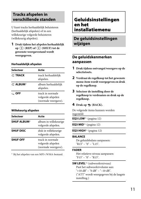 Sony CDX-GT264MP - CDX-GT264MP Consignes d&rsquo;utilisation Allemand