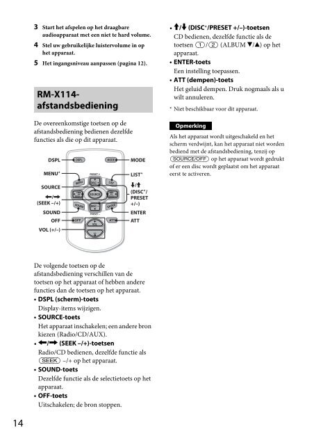 Sony CDX-GT264MP - CDX-GT264MP Consignes d&rsquo;utilisation N&eacute;erlandais