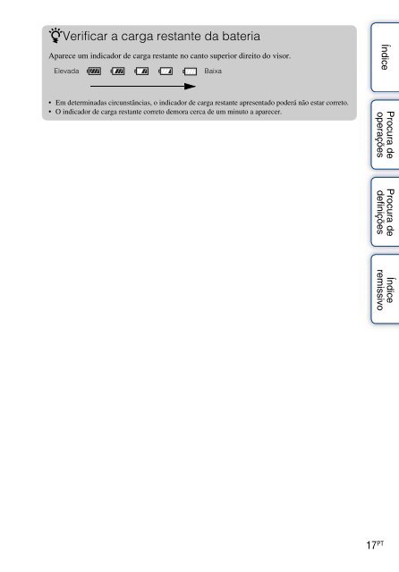 Sony HDR-AS30VD - HDR-AS30VD Guide pratique Portugais