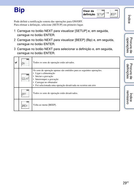 Sony HDR-AS30VD - HDR-AS30VD Guide pratique Portugais