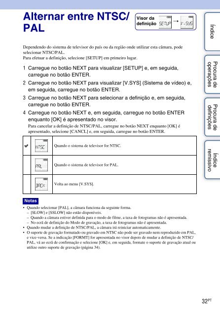 Sony HDR-AS30VD - HDR-AS30VD Guide pratique Portugais