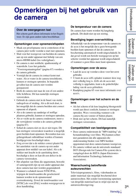 Sony HDR-AS30VD - HDR-AS30VD Guide pratique N&eacute;erlandais