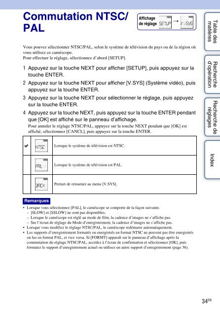 Sony HDR-AS30VD - HDR-AS30VD Guide pratique Fran&ccedil;ais