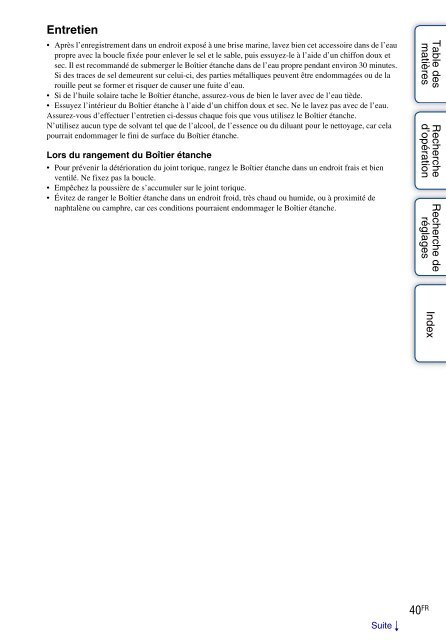 Sony HDR-AS30VD - HDR-AS30VD Guide pratique Fran&ccedil;ais