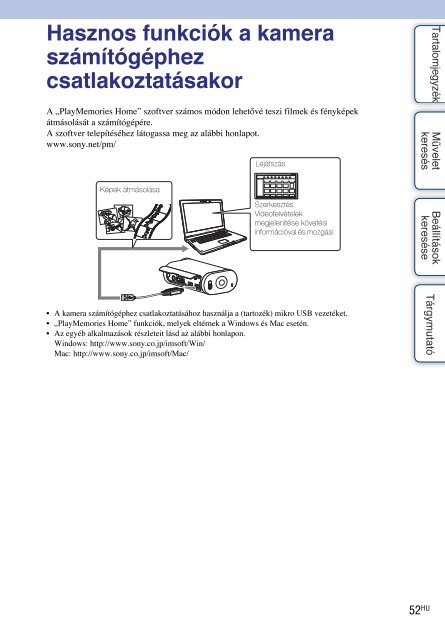 Sony HDR-AS30VD - HDR-AS30VD Guide pratique Hongrois