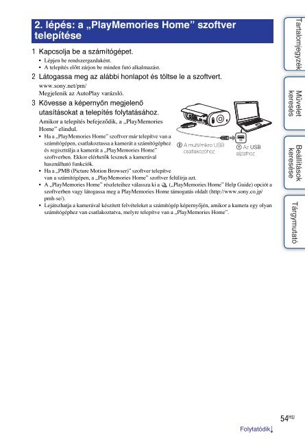 Sony HDR-AS30VD - HDR-AS30VD Guide pratique Hongrois