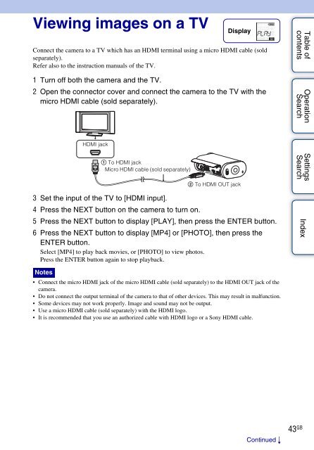 Sony HDR-AS30VD - HDR-AS30VD Guide pratique Anglais